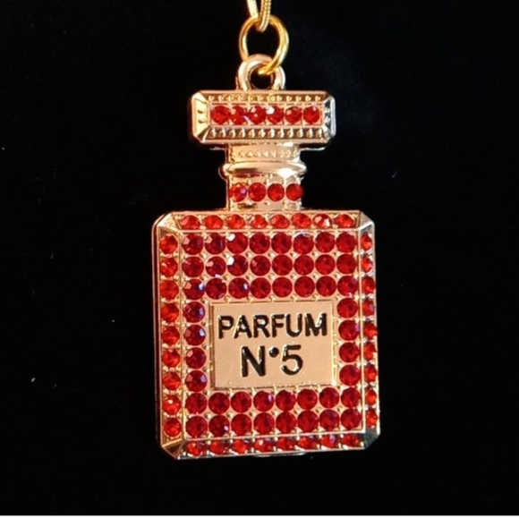 NWOT Handmade 3pc LUXURY FASHION ✨BLING✨ Necklace & Earrings Set - Picture 4 of 6